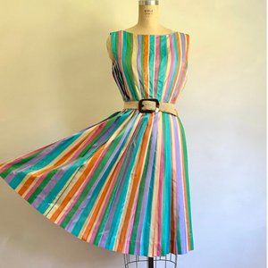 Jerry Gilden Vintage Rainbow Dress